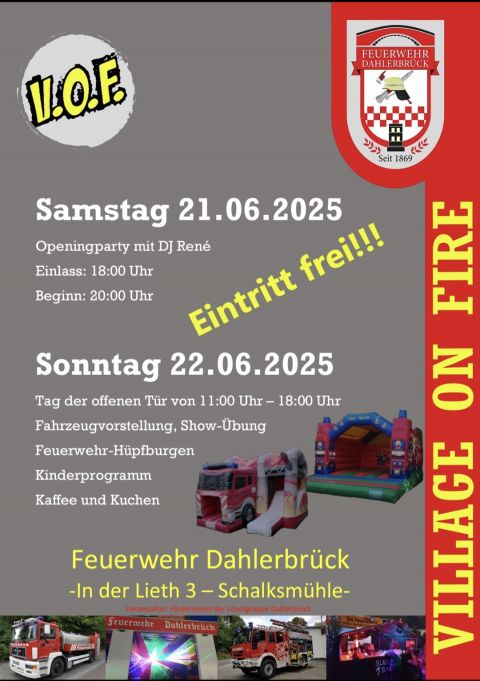 Plakat: Feuerwehr Dahlerbrück
